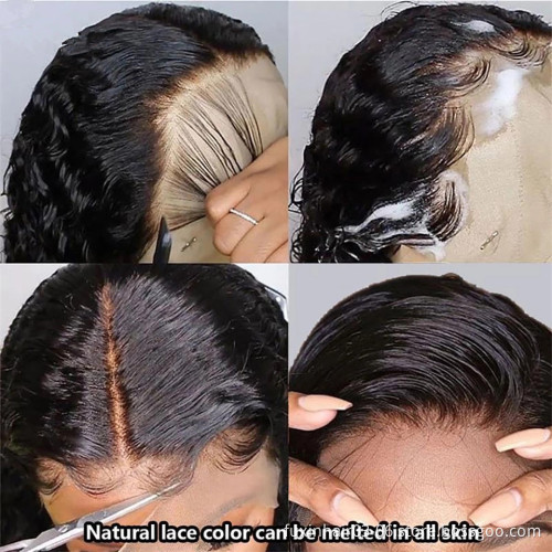 Wholesale Super Double Drawn Bone Straight Lace Frontal Wig Transparent Lace Human Hair Front Wig For Women 30 Inch Long Closure
